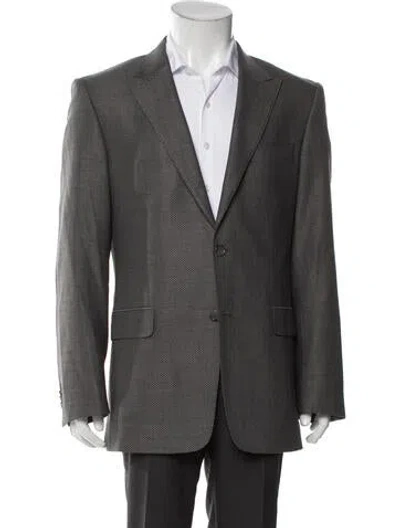 Pre-owned Versace Blazer In Gray