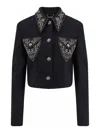 Versace Blazer Informal In Crepe Di Lana Light Weight In Multi