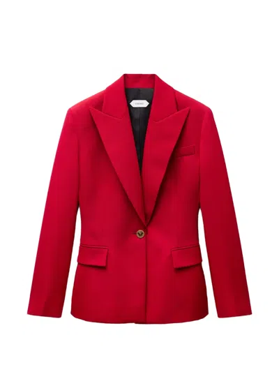 Versace Blazer Mit Steigendem Revers In Red