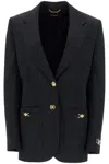Versace Single-breasted Wool Stretch Blazer