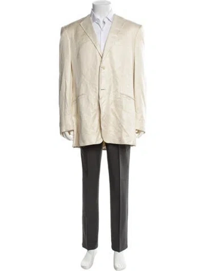 Pre-owned Versace Blazer In Neutral