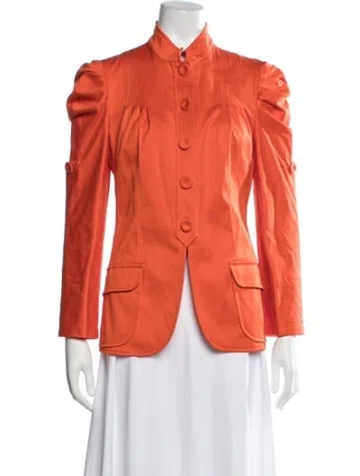 Pre-owned Versace Blazer In Orange