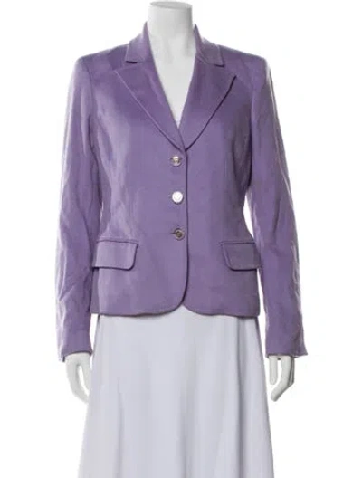 Pre-owned Versace Blazer In Purple