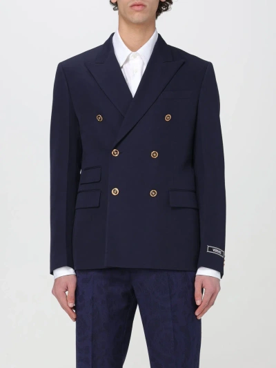 Versace Blazer  Men Colour Blue