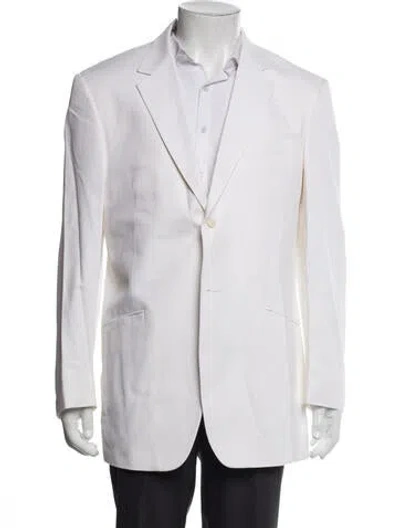 Pre-owned Versace Blazer In White