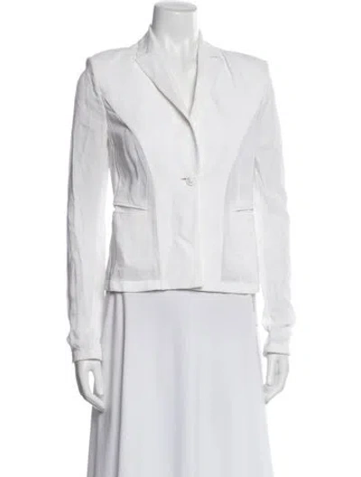 Pre-owned Versace Blazer In White
