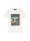Versace Blinding Lights Print Jersey T-shirt In White