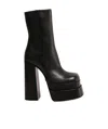 Versace 155mm Platform Boots In Black