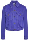 Versace Blouson Denim Jacket In Blue