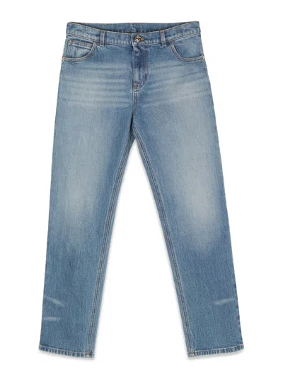 Versace Stylish Kids Denim Jeans In Blue