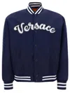 Versace Bomber Jacket In Blue