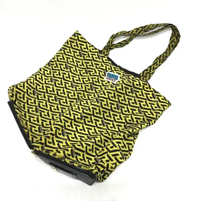 Pre-owned Versace Blue Cloth Tote Bag ()