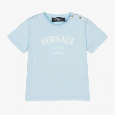 Versace Blue Cotton Baby T-shirt