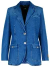 VERSACE VERSACE BLUE DENIM BLAZER