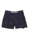 Versace Blue Gabardine Shorts In Blue