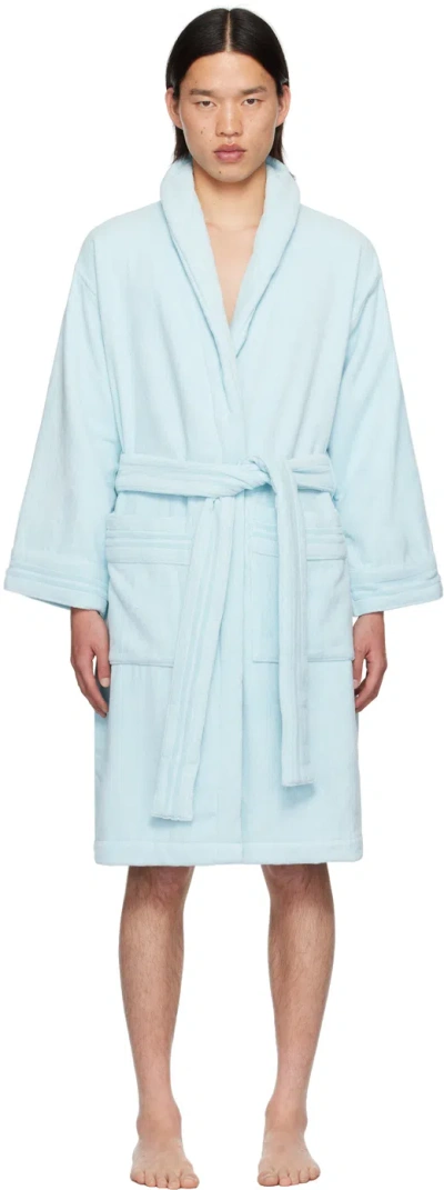 Versace Blue Medusa Robe In 1vb60-azur