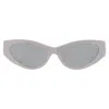 Versace Blue Mirror Silver Cat Eye Ladies Sunglasses Ve4470b 54741u 56 In Gray