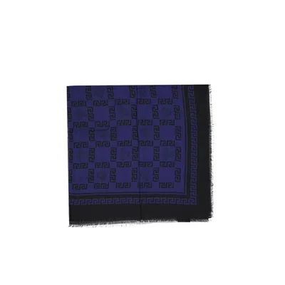 Versace Blue Modal Women's Scarf