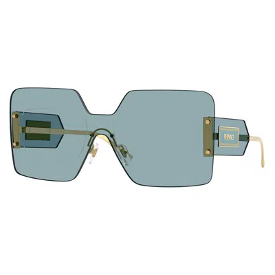 Versace Blue Shield Ladies Sunglasses Ve2277 100280 142 In Multi