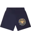 VERSACE BLUE SHORTS FOR BABY BOY WITH MEDUSA