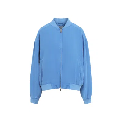 Versace Blue Solid Jacket