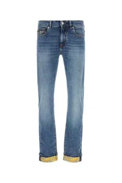 VERSACE BLUE STRETCH DENIM JEANS