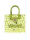Versace La Medusa Shopping Bag In Green