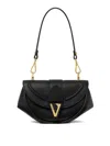 Versace Virtus Small Shoulder Bag In Black