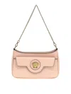 Versace Mini La Medusa Leather Crossbody Bag In Pink