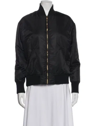 Pre-owned Versace Bomber Jacket In Black