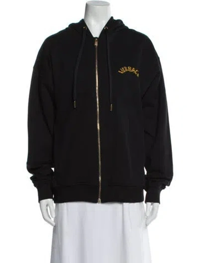 Pre-owned Versace Bomber Jacket In Black