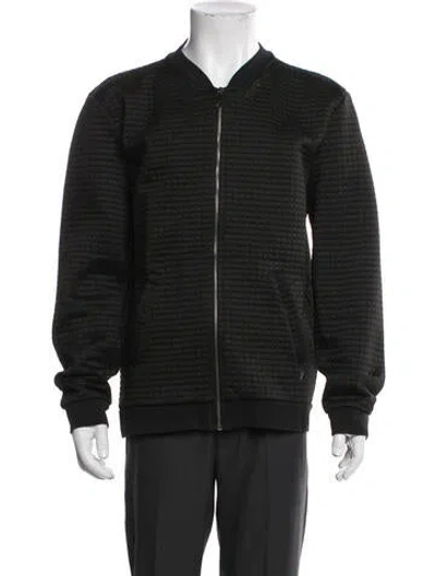 Pre-owned Versace Bomber Jacket In Black