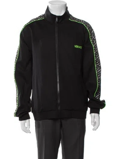 Pre-owned Versace Bomber Jacket In Black