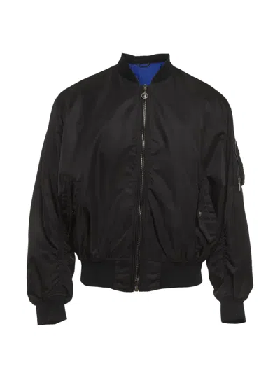 Pre-owned Versace Bomber Jacket In Black