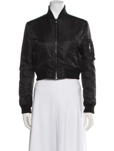Pre-owned Versace Bomber Jacket In Black
