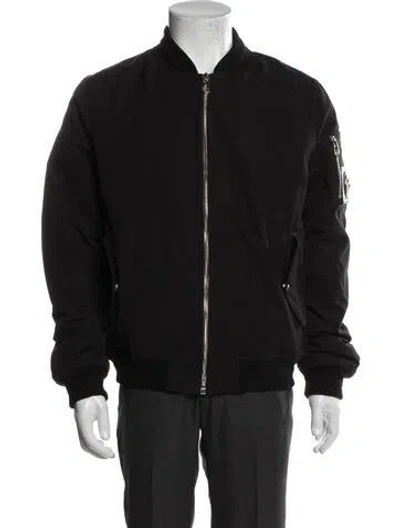 Pre-owned Versace Bomber Jacket In Gray