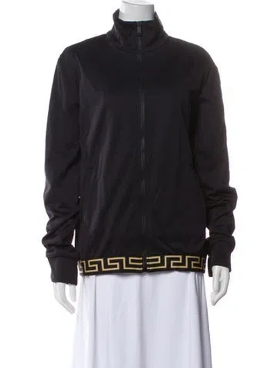 Pre-owned Versace Bomber Jacket In Gray