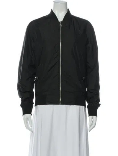Pre-owned Versace Bomber Jacket In Gray