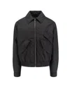 Versace Padded Jacket With Iconic Print On The Back This Product Contains Econyl In Black