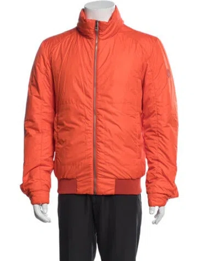 Pre-owned Versace Bomber Jacket In Orange