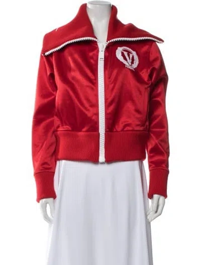 Pre-owned Versace Bomber Jacket In Red