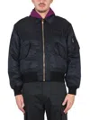 Versace Men's Bomber Jacket With Applied Logo