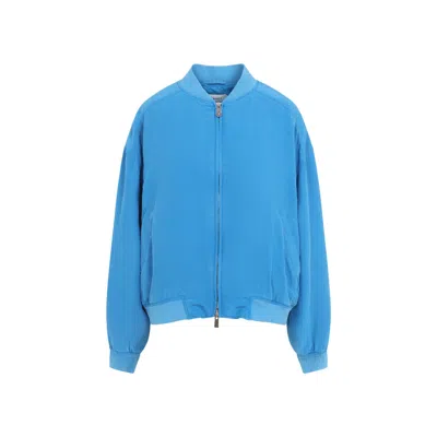 Versace Bomber Jackets Blue