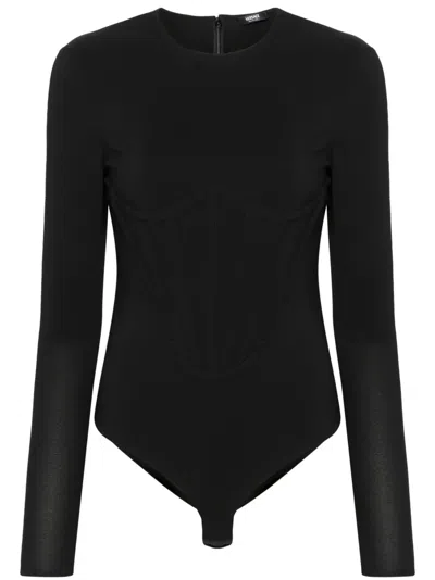 Versace Body Aus Krepp In Schwarz