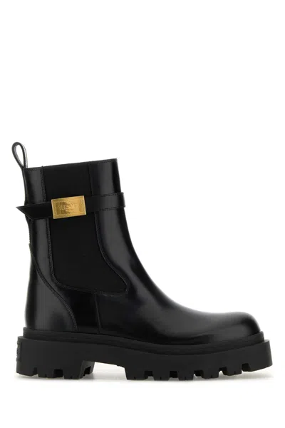 Versace Booties T.35 Calf Leather In Multi