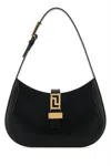 Versace Black Greca Goddess Small Bag In Blackgold