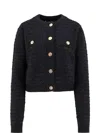 Versace Cardigan In Black