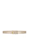 Versace Bow-detail Leather Belt In Gold
