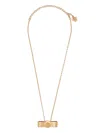 Versace Bow-detail Necklace In Gold