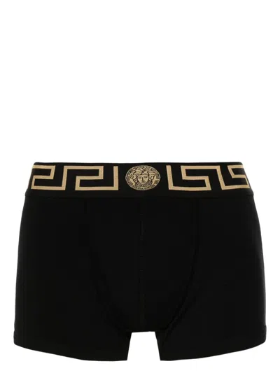 Versace Boxer Logo In Black